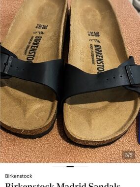 Birkenstock Black Madrid Sandals